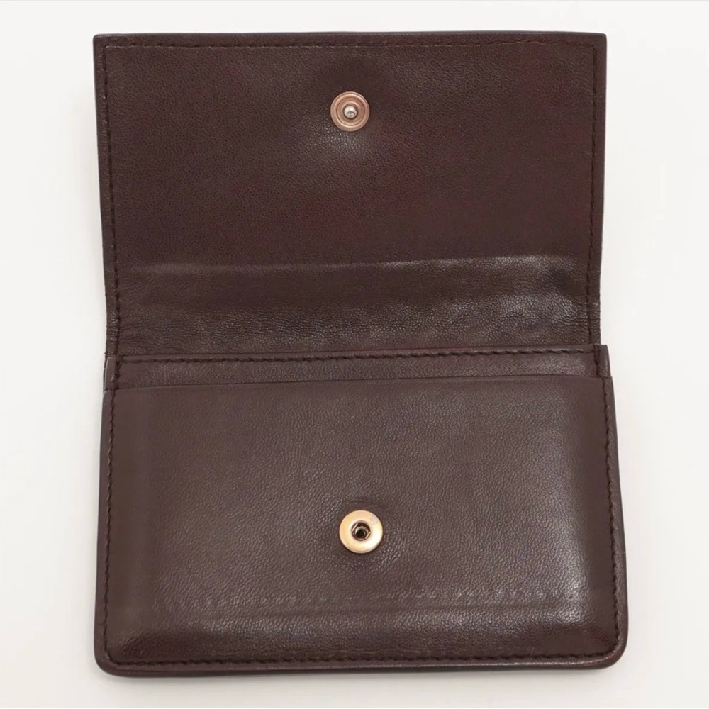 Bottega Veneta Intrecciato Folded Wallet - Dark Brown - Picture 3 of 5